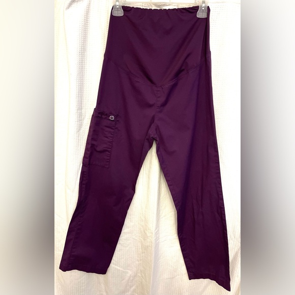 WonderWink Pants - Wonder Work XS/ maternity scrub pants/ purple